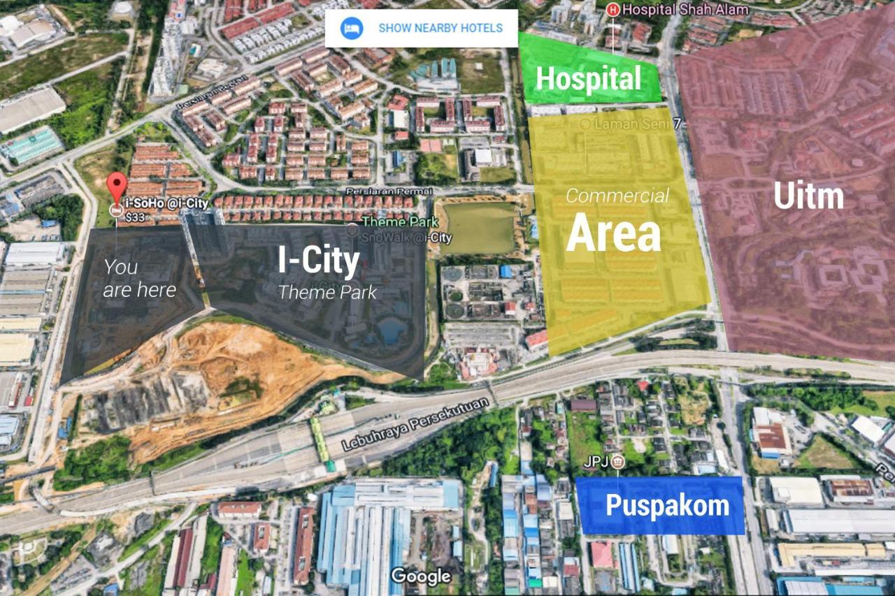 I-City Homestay - Shah alam, Hospital Shah Alam, UITM, Central Mall SOGO, Seksyen 7 Bagian luar foto
